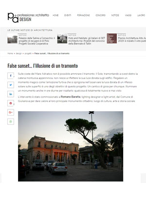 Professione Architetto - False sunset... l'illusione di un tramonto