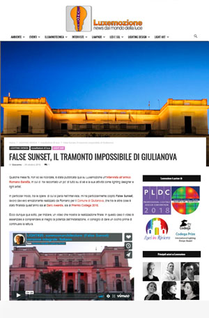 Luxemozione - False Sunset. Il tramonto impossibile