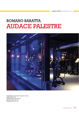 LEDinArt international - Romano Baratta. Audace Palestre