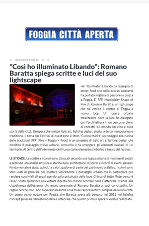 Foggia città aperta - Così ho illuminato Libando