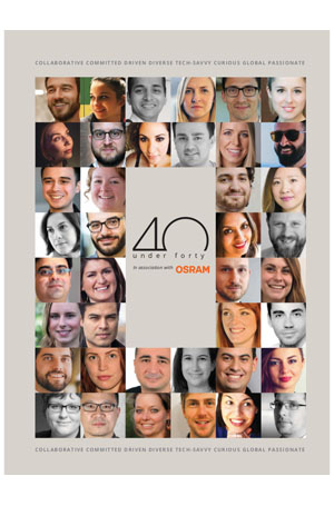 Lighting Magazine - 40 Under Forty. Lighting Award.