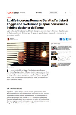 Foggia Today - Luxlife incorona Romano Baratta